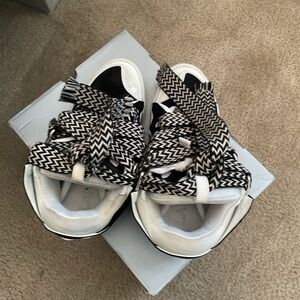 Black and White Lanvin Shoes